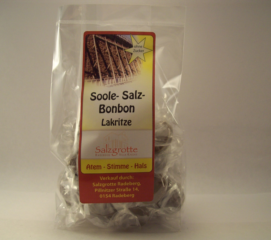 Bild von Bonbon Soole- Salz Lakritz ATEM - STIMME - HALS
