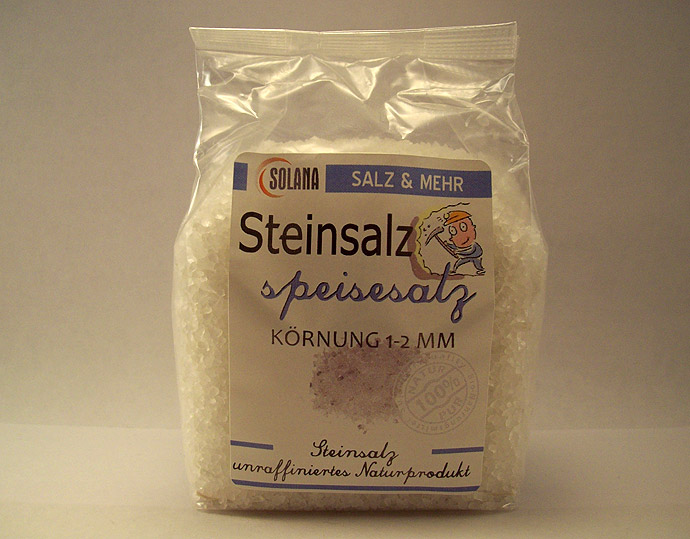 Bild von Steinsalz aus Polen, Körnung 1-2 mm, 600g